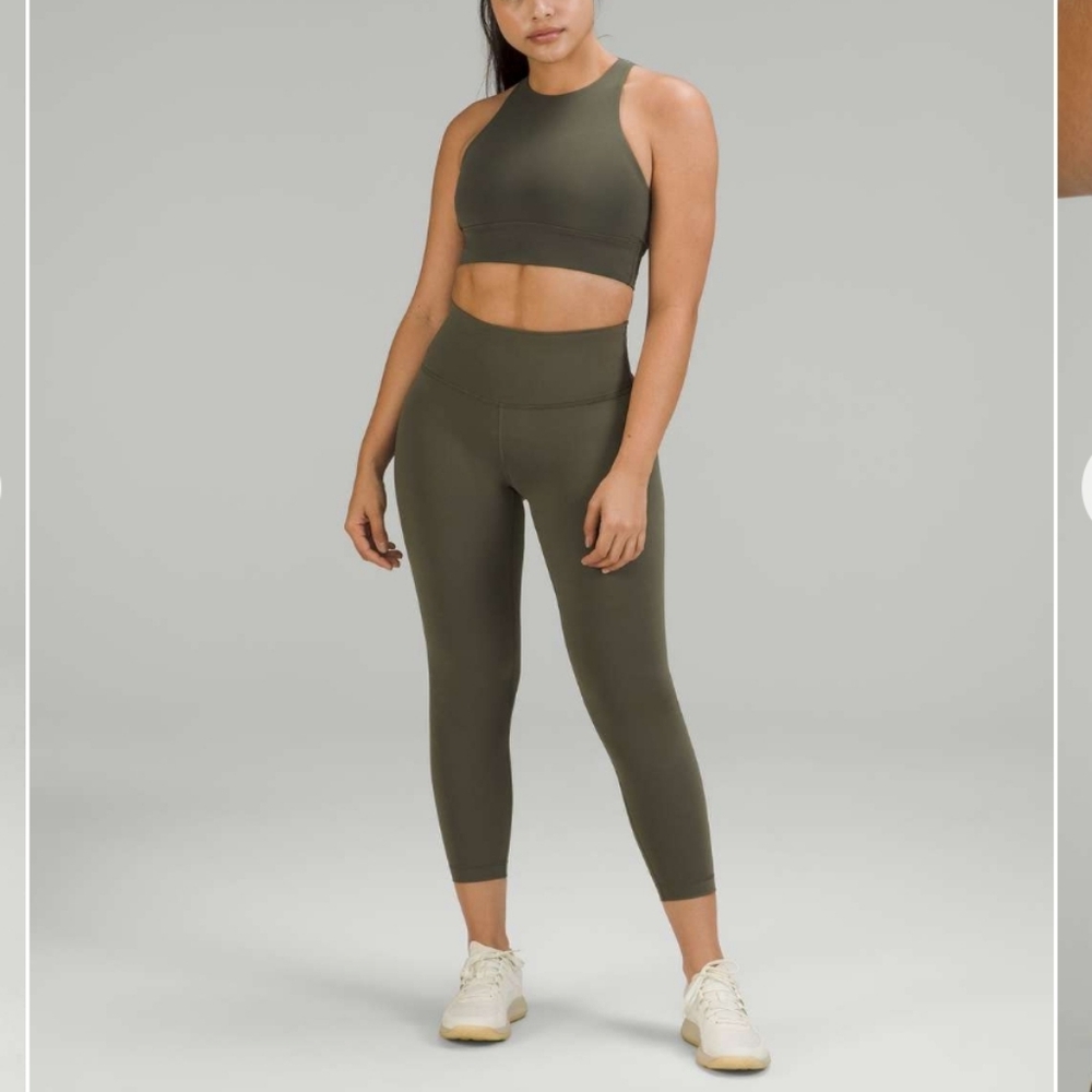 lululemon athletica Olive High-Rise Align 7/8 Leggings